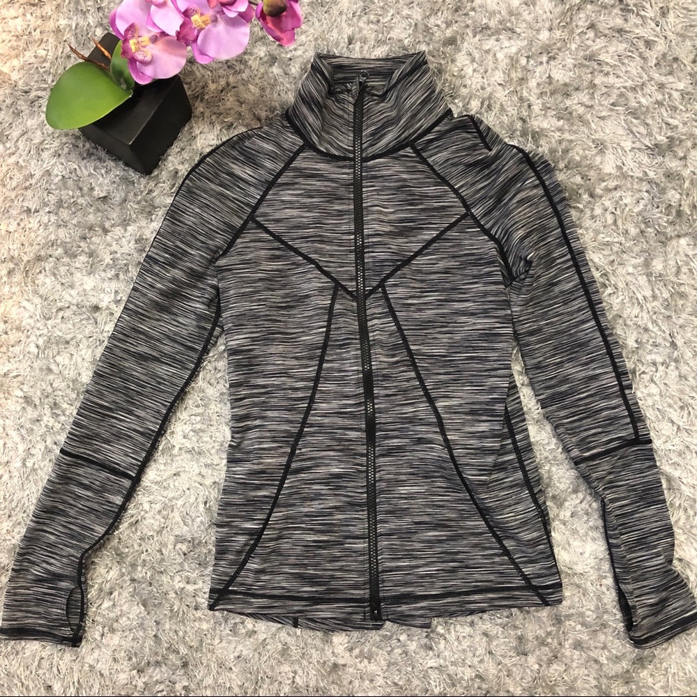Zella heather gray zip up, size small
